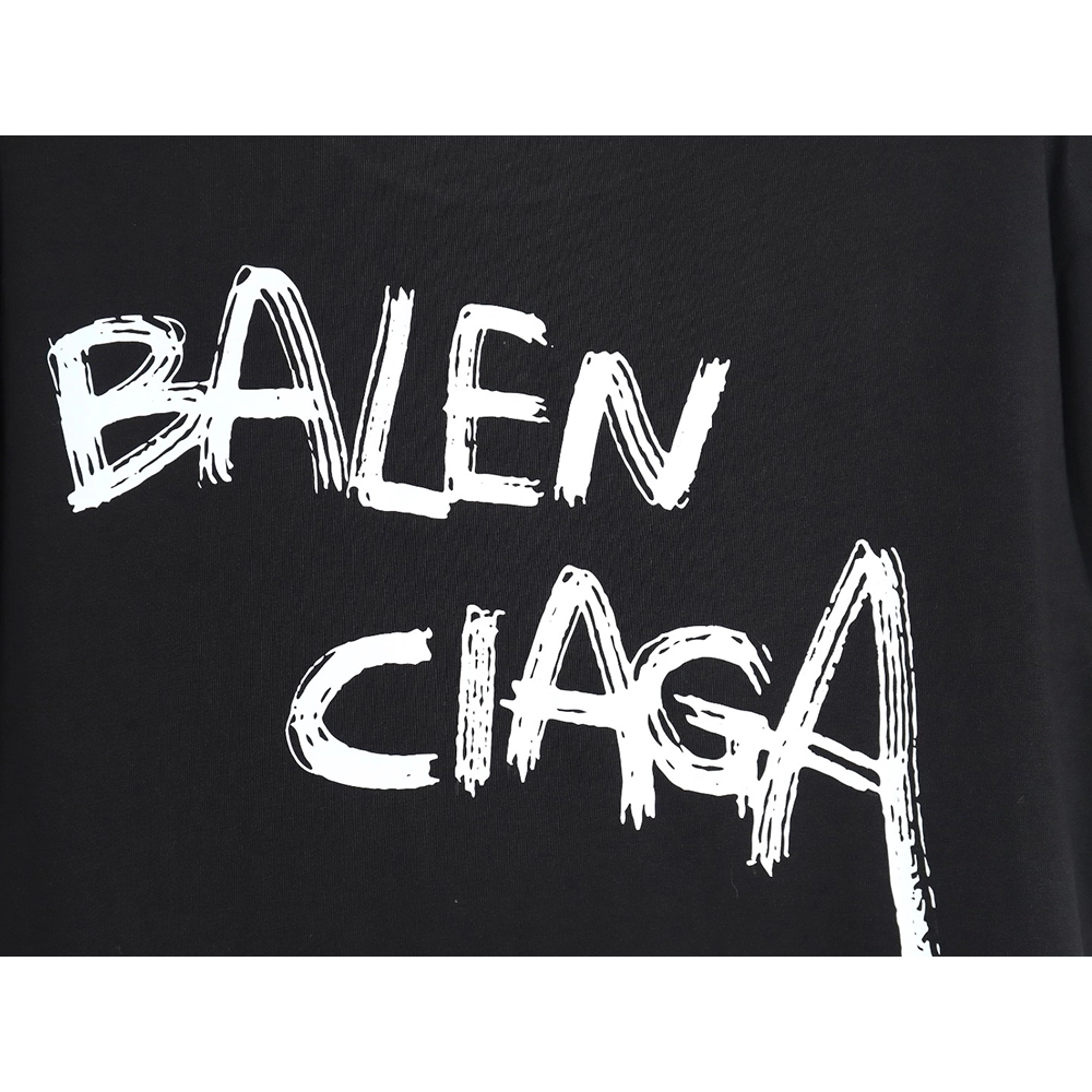 Balenciaga 24SS misplaced letter print short-sleeved T-shirt TSK1,All order with free shipping Balenciaga