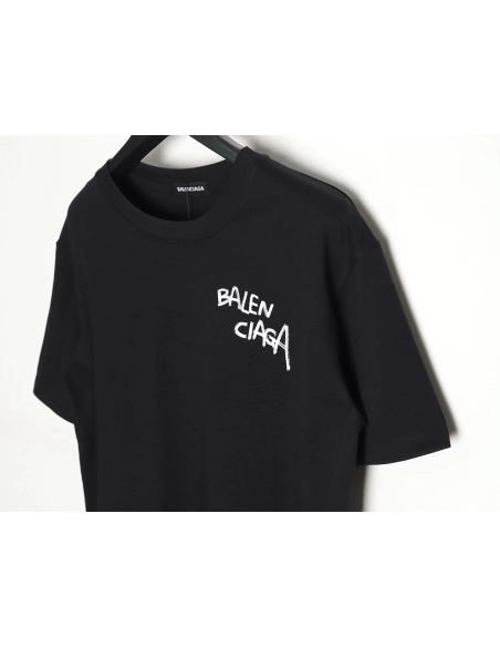 Balenciaga 24SS misplaced letter print short-sleeved T-shirt TSK1,All order with free shipping Balenciaga