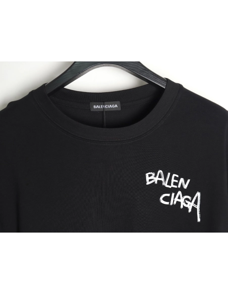 Balenciaga 24SS misplaced letter print short-sleeved T-shirt TSK1,All order with free shipping Balenciaga