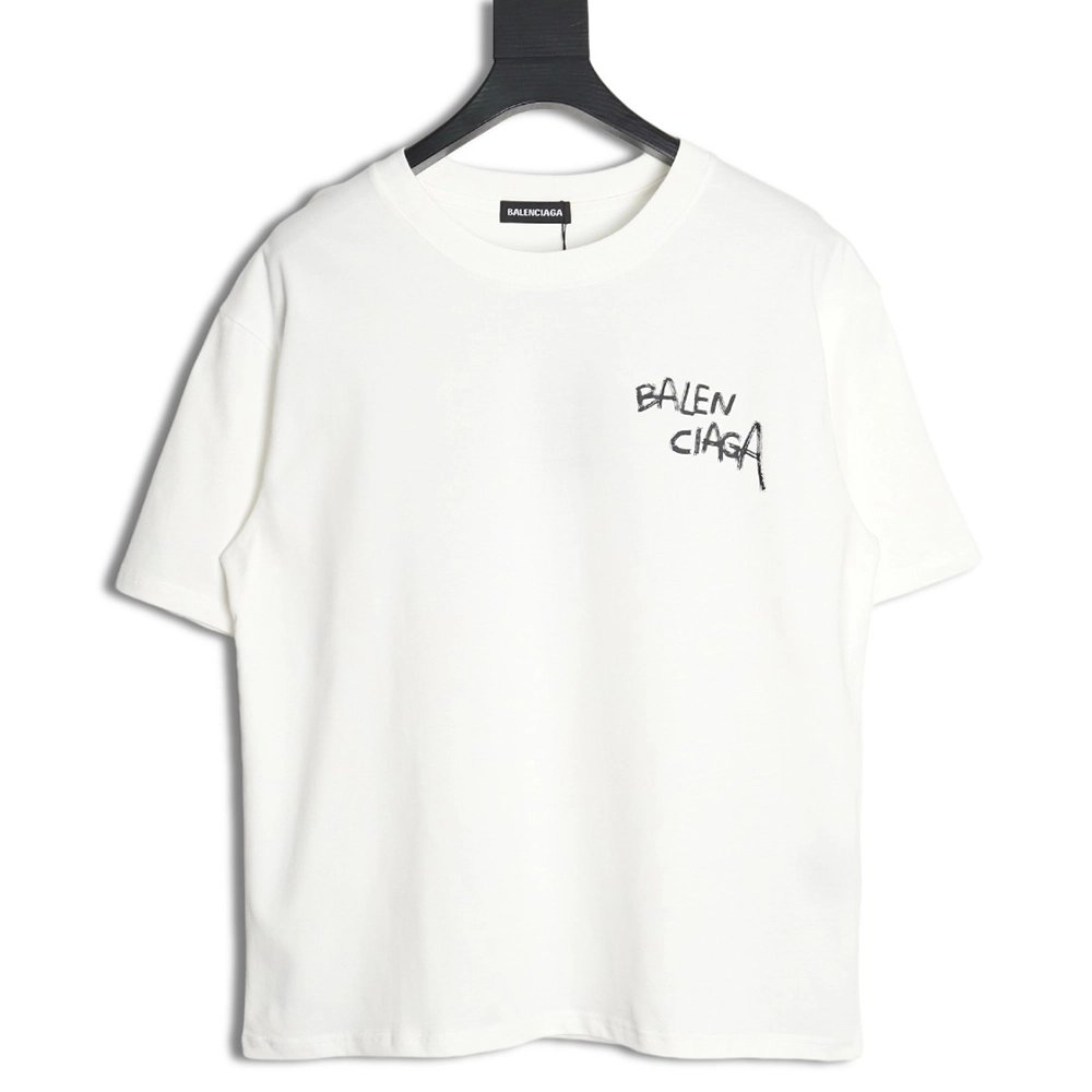 Balenciaga 24SS misplaced letter print short-sleeved T-shirt,All order with free shipping Balenciaga