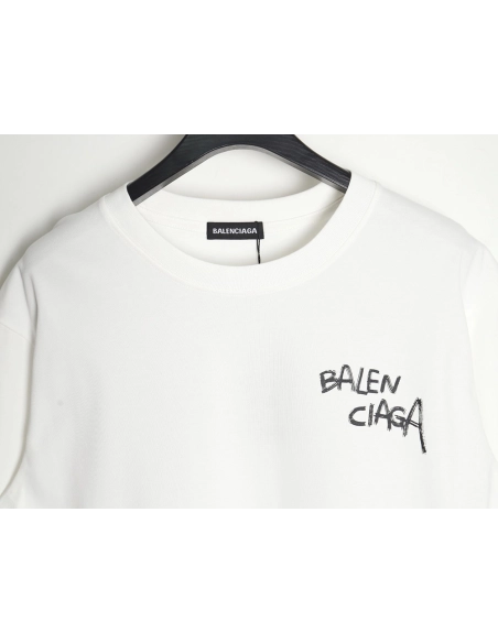 Balenciaga 24SS misplaced letter print short-sleeved T-shirt,All order with free shipping Balenciaga