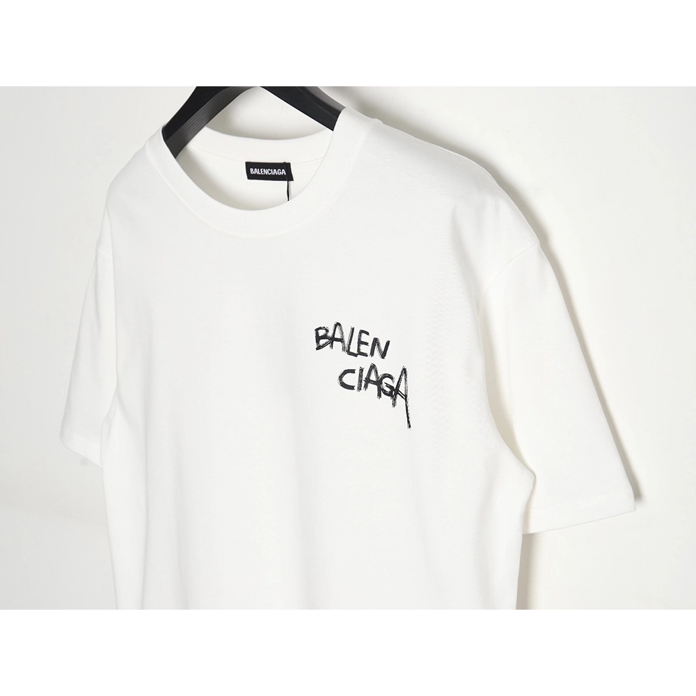 Balenciaga 24SS misplaced letter print short-sleeved T-shirt,All order with free shipping Balenciaga