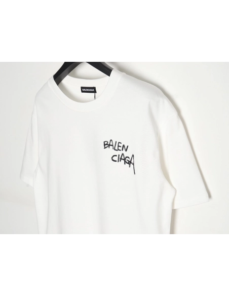 Balenciaga 24SS misplaced letter print short-sleeved T-shirt,All order with free shipping Balenciaga