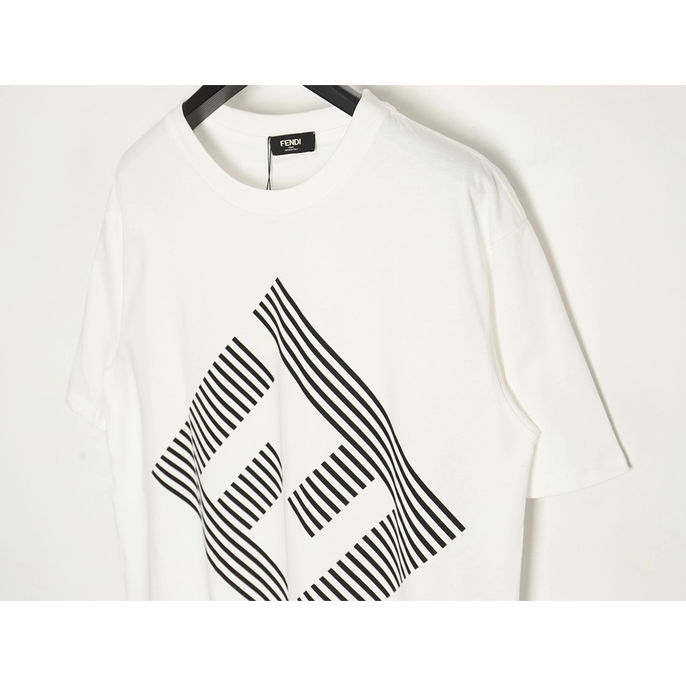Fendi 24ss double F letter print short-sleeved T-shirt,All order with free shipping Fendi