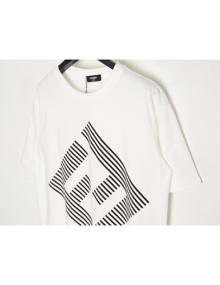 Fendi 24ss double F letter print short-sleeved T-shirt,All order with free shipping Fendi