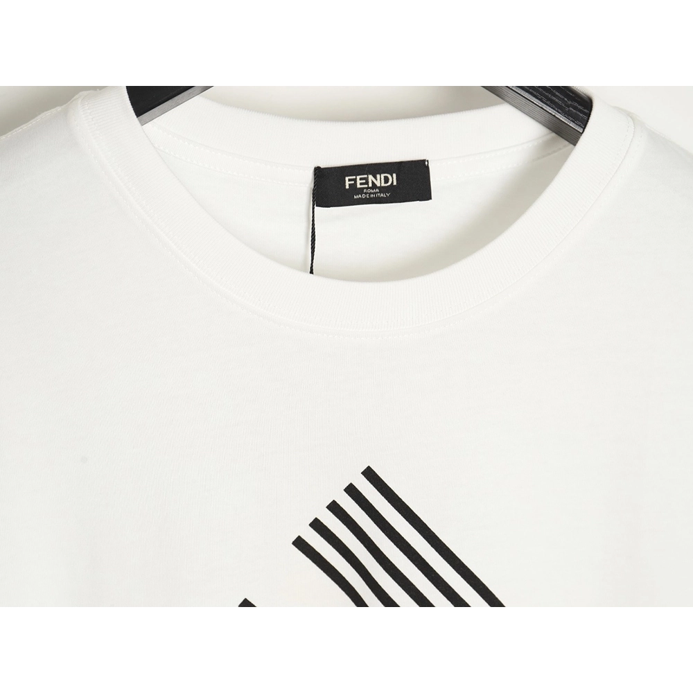 Fendi 24ss double F letter print short-sleeved T-shirt,All order with free shipping Fendi
