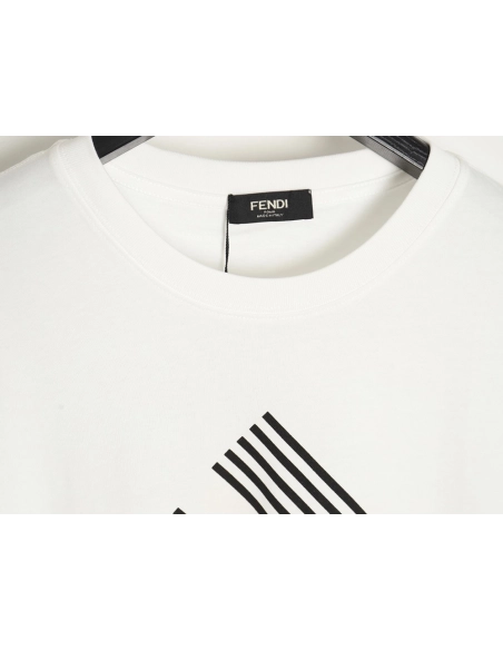 Fendi 24ss double F letter print short-sleeved T-shirt,All order with free shipping Fendi