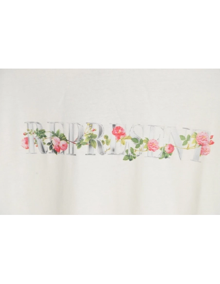 Represent 23SS floral print short-sleeved T-shirt,All order with free shipping Represent