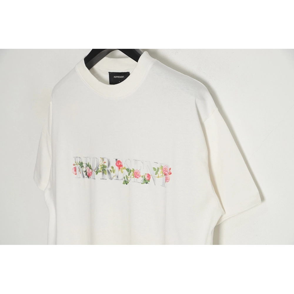 Represent 23SS floral print short-sleeved T-shirt,All order with free shipping Represent