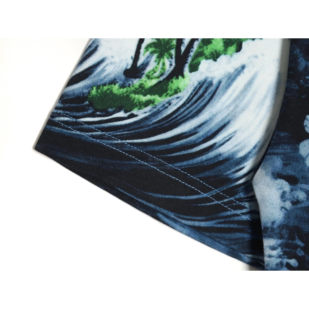 Reps Louis Vuitton 24SS Wave Print Short Sleeve T-Shirt,All order with free shipping Reps Louis Vuitton