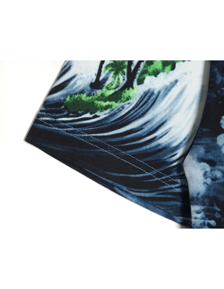 Reps Louis Vuitton 24SS Wave Print Short Sleeve T-Shirt,All order with free shipping Reps Louis Vuitton