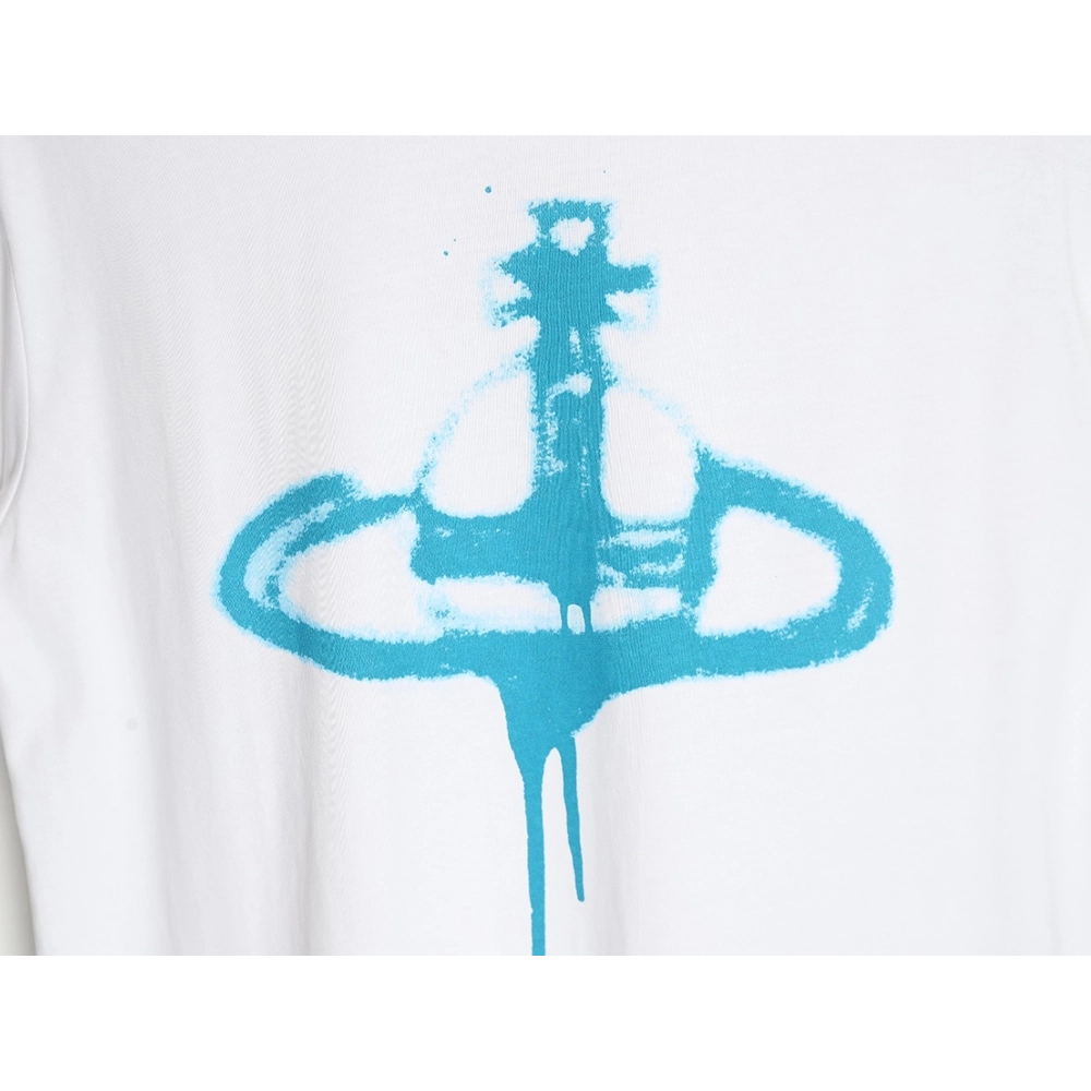 Vivienne Westwood 24SS inkjet Saturn logo short-sleeved T-shirt,All order with free shipping Vivienne Westwood