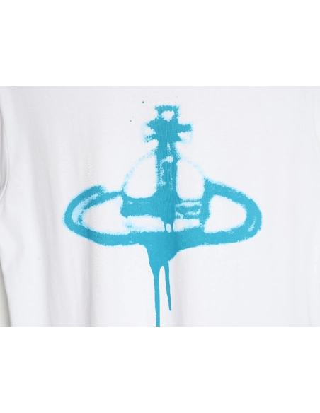 Vivienne Westwood 24SS inkjet Saturn logo short-sleeved T-shirt,All order with free shipping Vivienne Westwood
