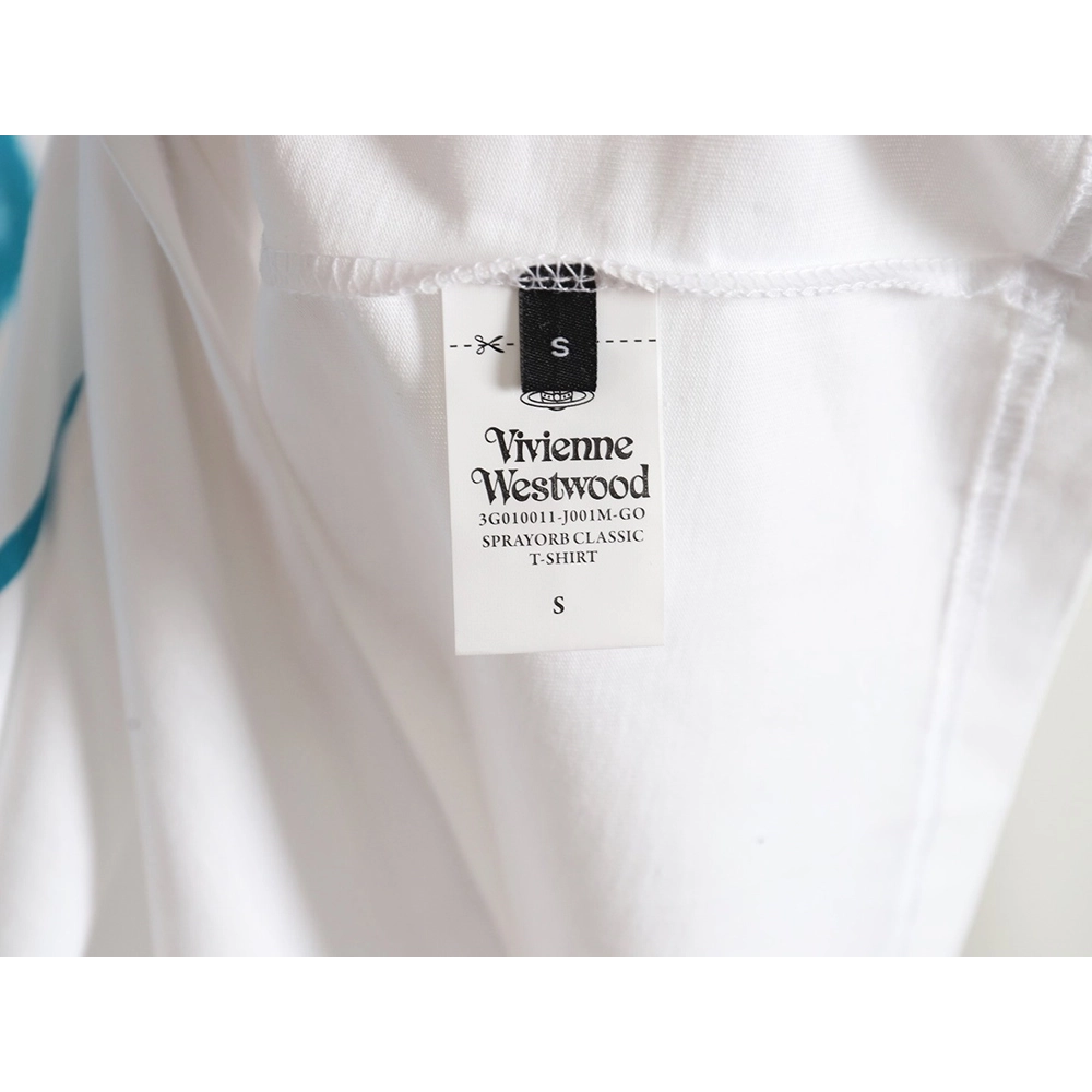 Vivienne Westwood 24SS inkjet Saturn logo short-sleeved T-shirt,All order with free shipping Vivienne Westwood