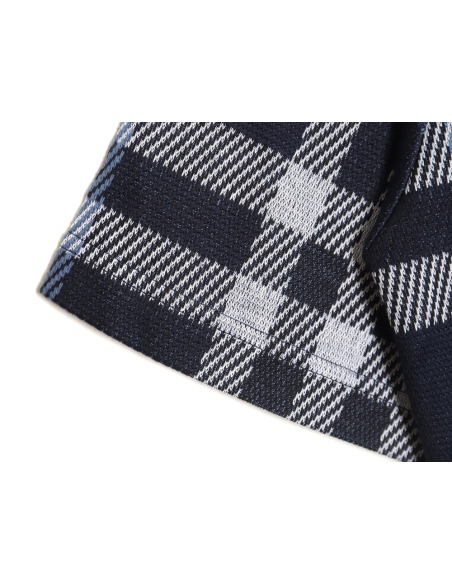 Burberry 24ss check knitted short-sleeved T-shirt TSK2,All order with free shipping Burberry