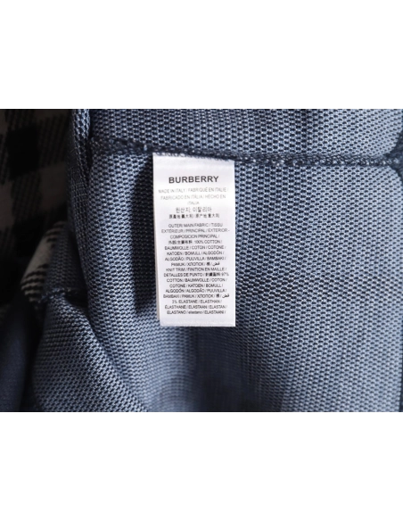 Burberry 24ss check knitted short-sleeved T-shirt TSK2,All order with free shipping Burberry