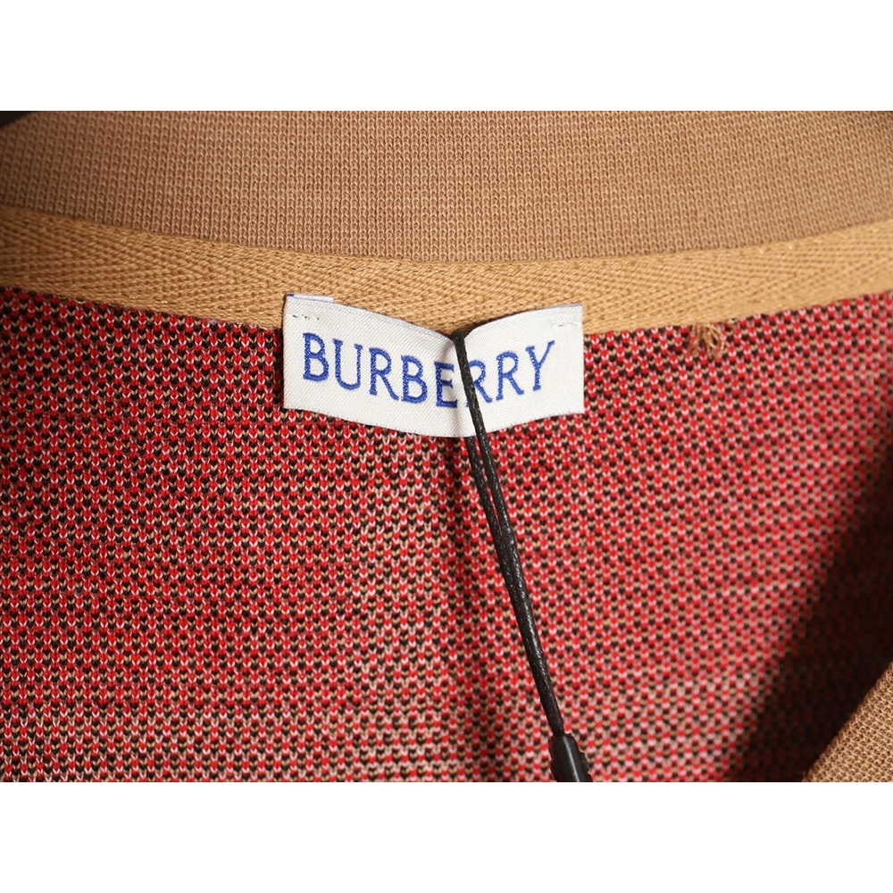 Burberry 24ss check knitted short-sleeved T-shirt TSK1,All order with free shipping Burberry