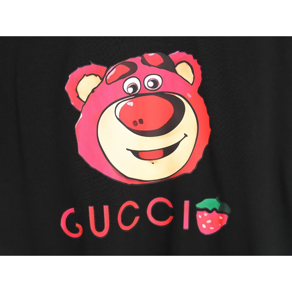 Reps Gucci Strawberry Bear Short Sleeve T-Shirt TSK2,All order with free shipping Reps Gucci