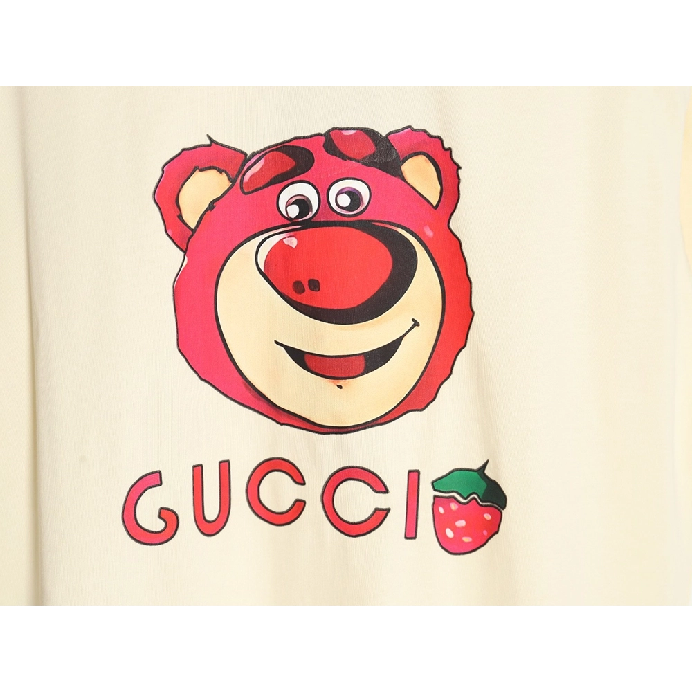 Reps Gucci Strawberry Bear Short Sleeve T-Shirt TSK1,All order with free shipping Reps Gucci