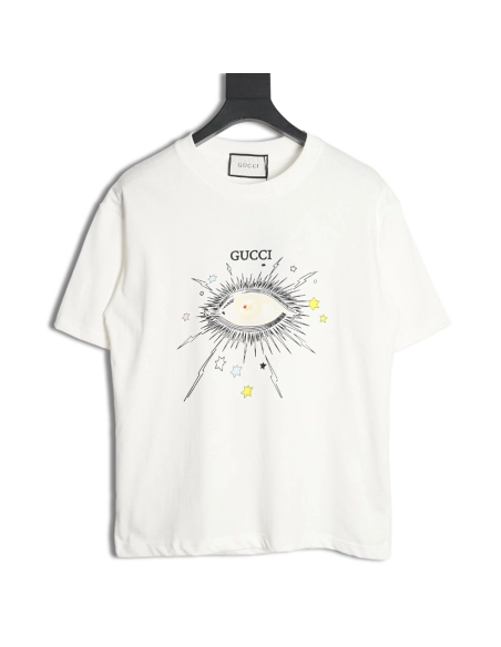 Reps Gucci 24SS Eye Short Sleeve T-Shirt TSK1,All order with free shipping Reps Gucci