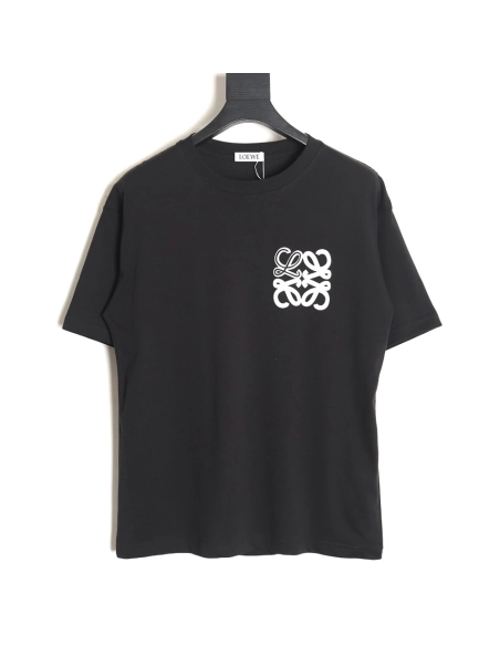 Loewe 24SS contrast color four-leaf clover short-sleeved T-shirt TSK2,All order with free shipping Loewe