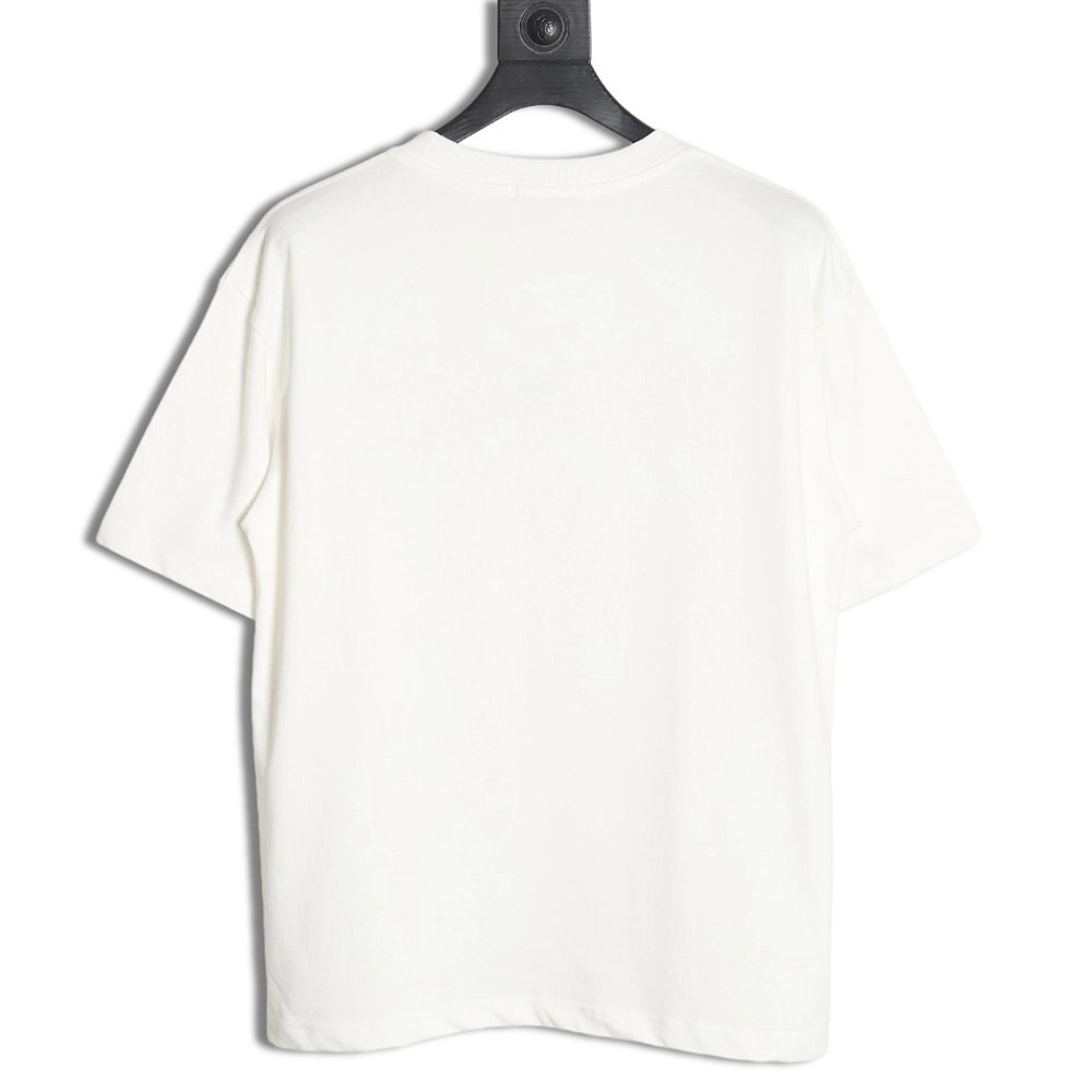 Loewe 24SS contrast color four-leaf clover short-sleeved T-shirt TSK1,All order with free shipping Loewe