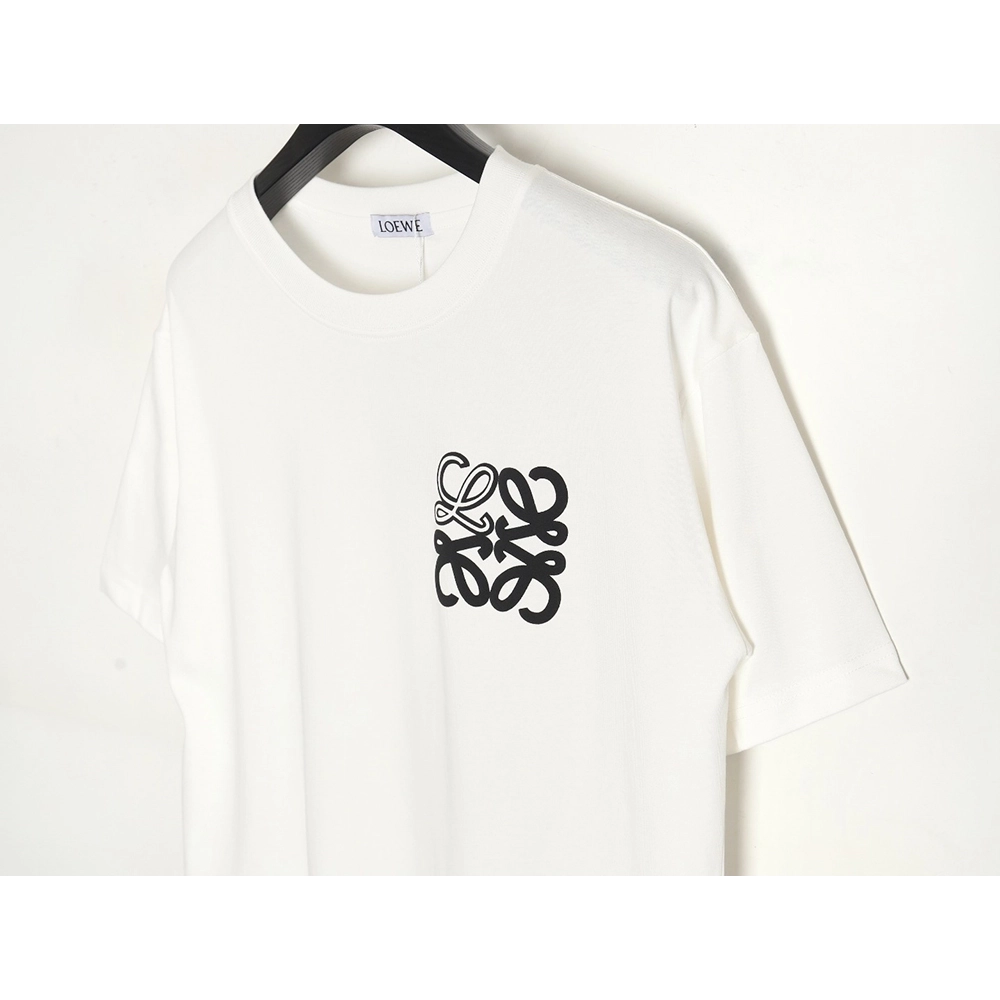 Loewe 24SS contrast color four-leaf clover short-sleeved T-shirt TSK1,All order with free shipping Loewe