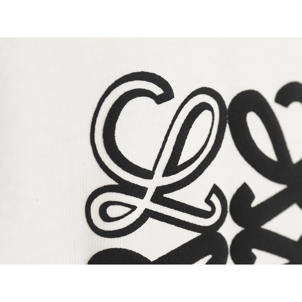 Loewe 24SS contrast color four-leaf clover short-sleeved T-shirt TSK1,All order with free shipping Loewe