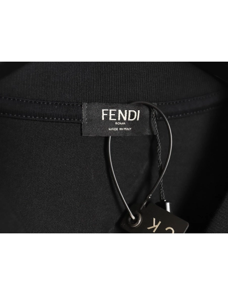 Fendi Little Blue Hat Backpack Bear Short Sleeve T-shirt_TSK1,All order with free shipping Fendi