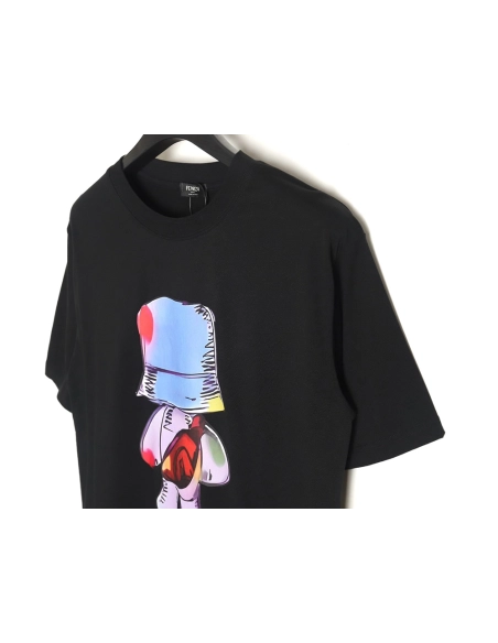 Fendi Little Blue Hat Backpack Bear Short Sleeve T-shirt_TSK1,All order with free shipping Fendi