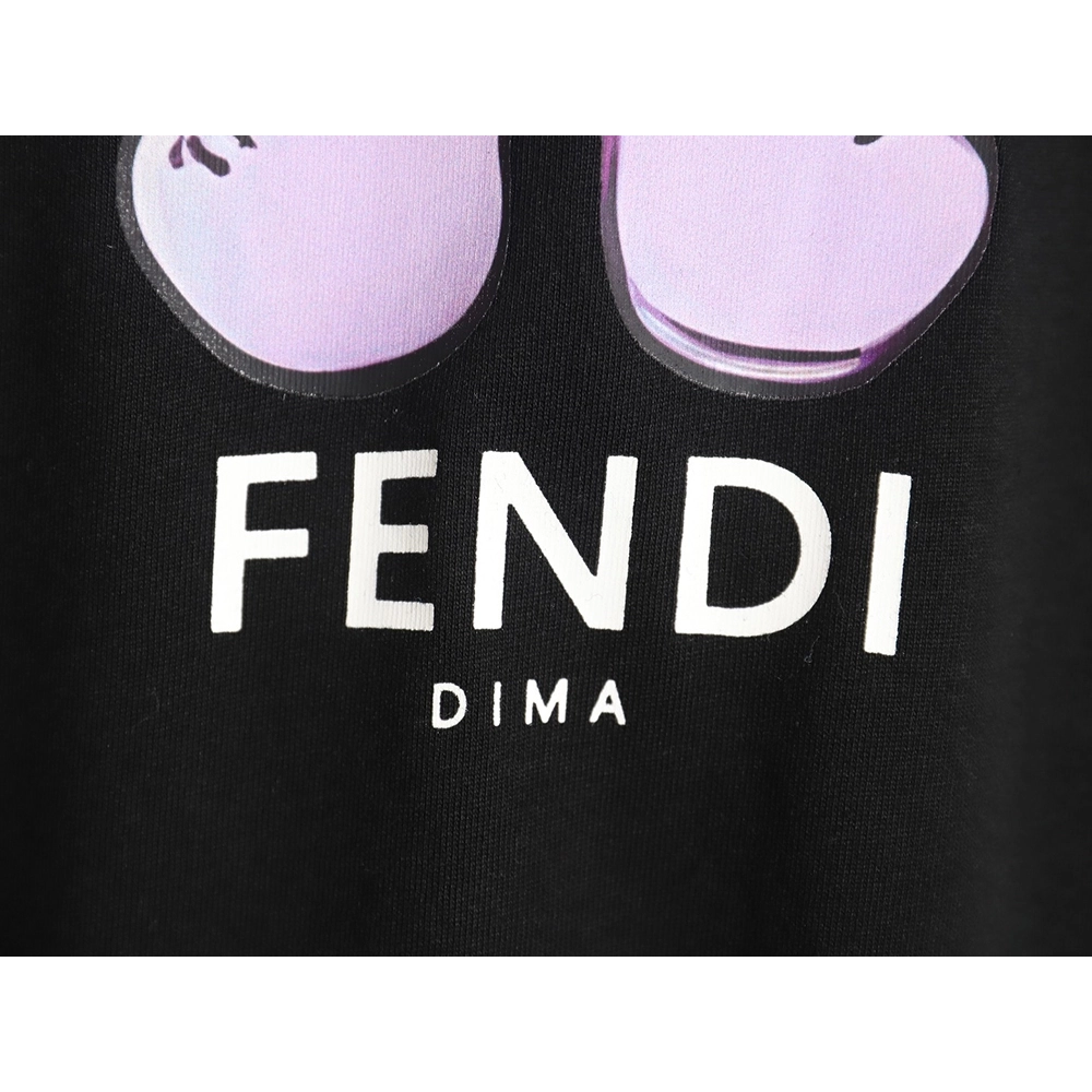 Fendi Little Blue Hat Backpack Bear Short Sleeve T-shirt_TSK1,All order with free shipping Fendi