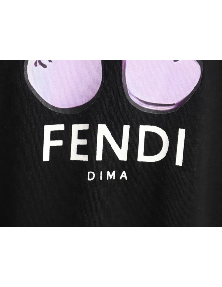 Fendi Little Blue Hat Backpack Bear Short Sleeve T-shirt_TSK1,All order with free shipping Fendi