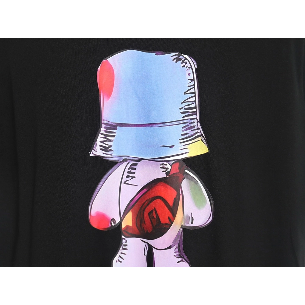 Fendi Little Blue Hat Backpack Bear Short Sleeve T-shirt_TSK1,All order with free shipping Fendi