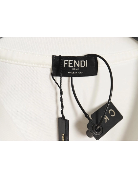 Fendi Little Blue Hat Backpack Bear Short Sleeve T-shirt,All order with free shipping Fendi