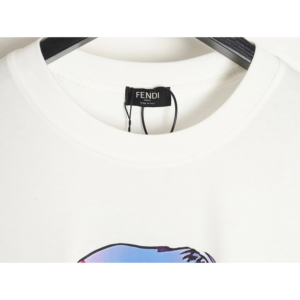 Fendi Little Blue Hat Backpack Bear Short Sleeve T-shirt,All order with free shipping Fendi