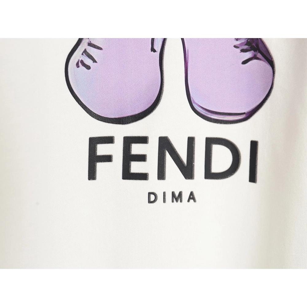 Fendi Little Blue Hat Backpack Bear Short Sleeve T-shirt,All order with free shipping Fendi