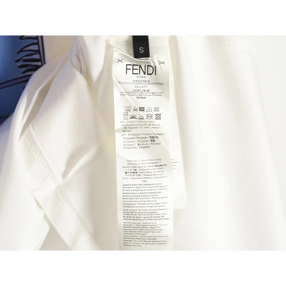 Fendi Little Blue Hat Backpack Bear Short Sleeve T-shirt,All order with free shipping Fendi