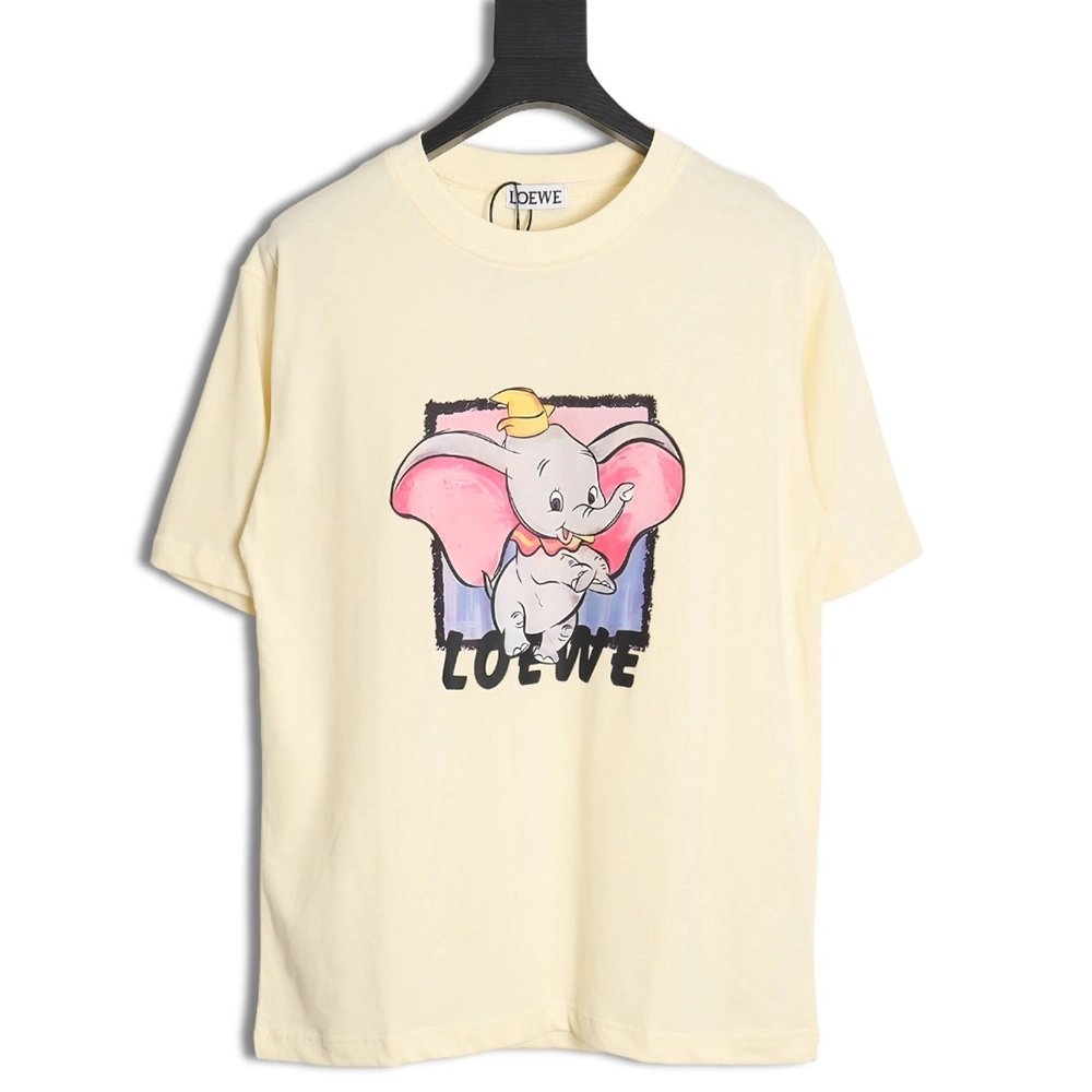 Loewe Yellow Hat Dumbo Short Sleeve T-Shirt,All order with free shipping Loewe