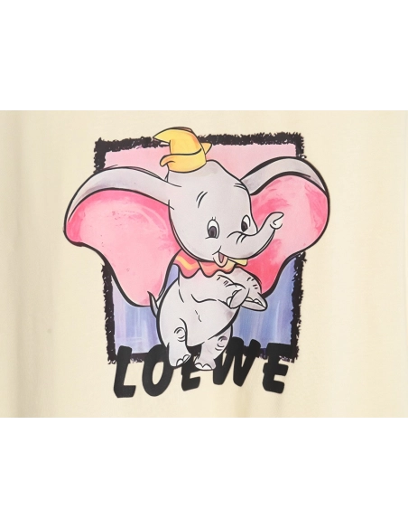 Loewe Yellow Hat Dumbo Short Sleeve T-Shirt,All order with free shipping Loewe