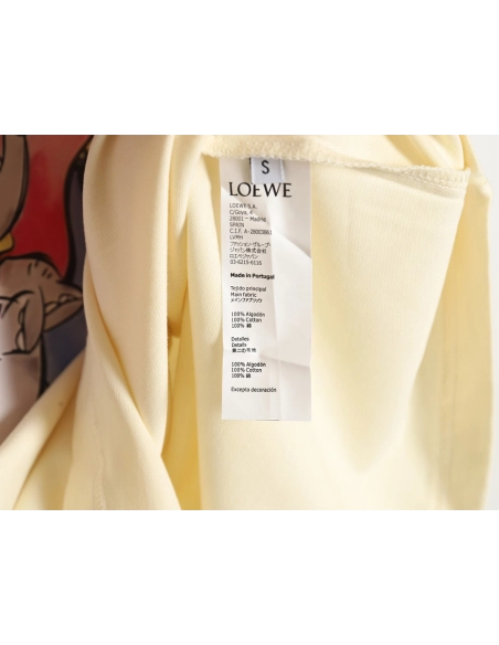 Loewe Yellow Hat Dumbo Short Sleeve T-Shirt,All order with free shipping Loewe