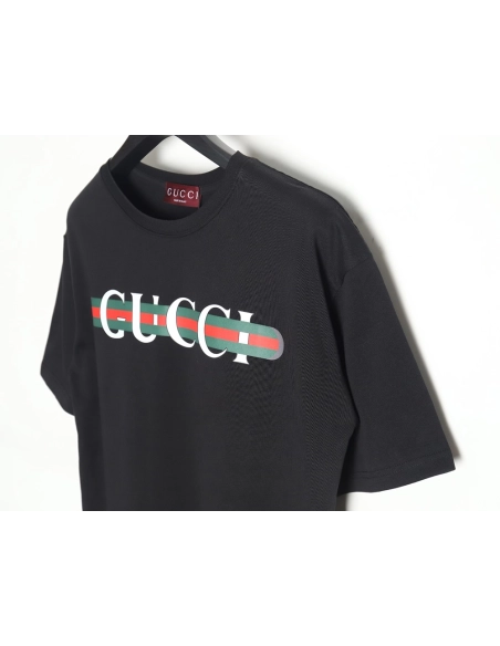 Reps Gucci 24SS belt lettering short-sleeved T-shirt_TSK1,All order with free shipping Reps Gucci