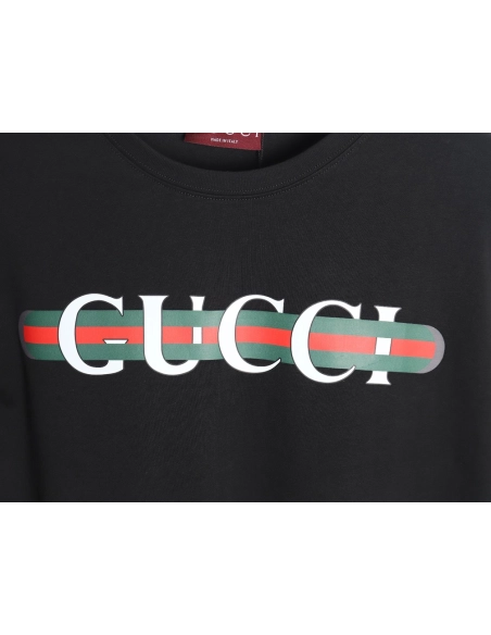 Reps Gucci 24SS belt lettering short-sleeved T-shirt_TSK1,All order with free shipping Reps Gucci