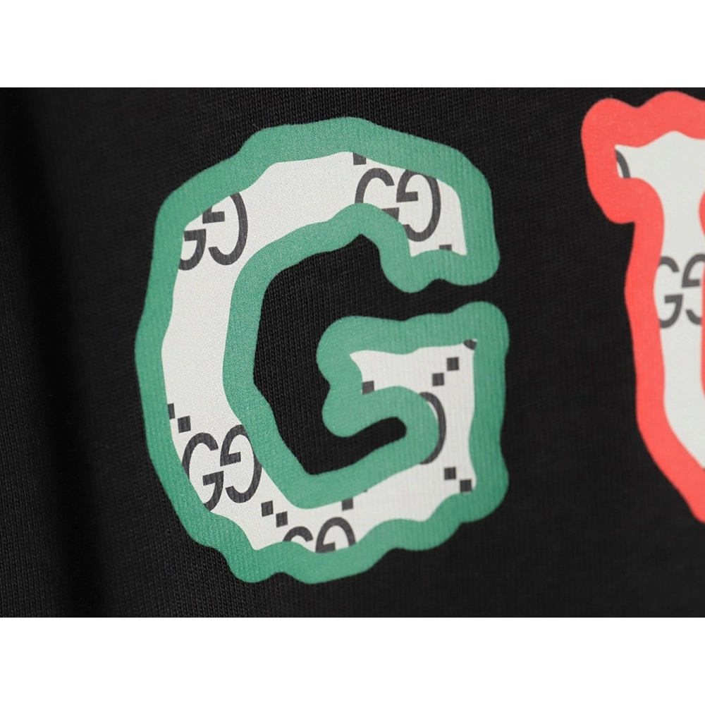 Reps Gucci 24SS colorful lettering short-sleeved T-shirt_TSK1,All order with free shipping Reps Gucci