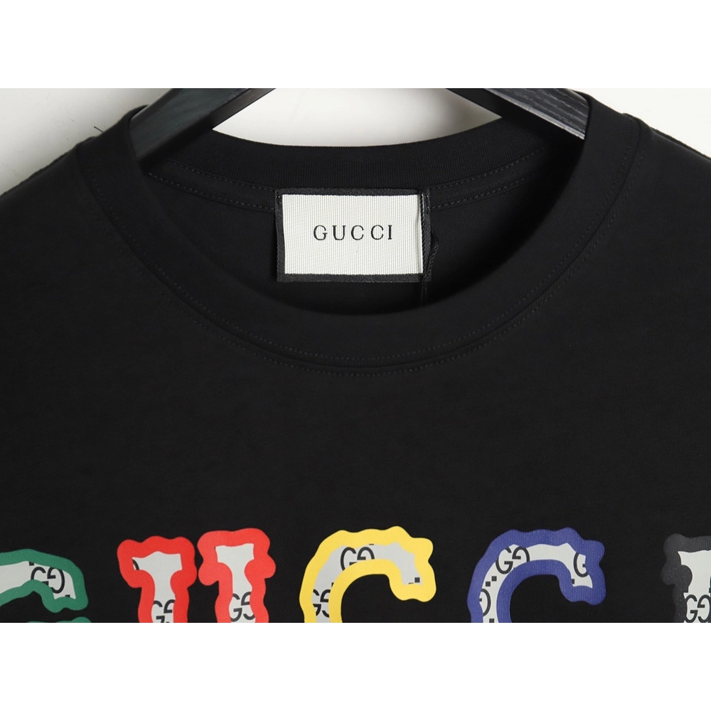 Reps Gucci 24SS colorful lettering short-sleeved T-shirt_TSK1,All order with free shipping Reps Gucci
