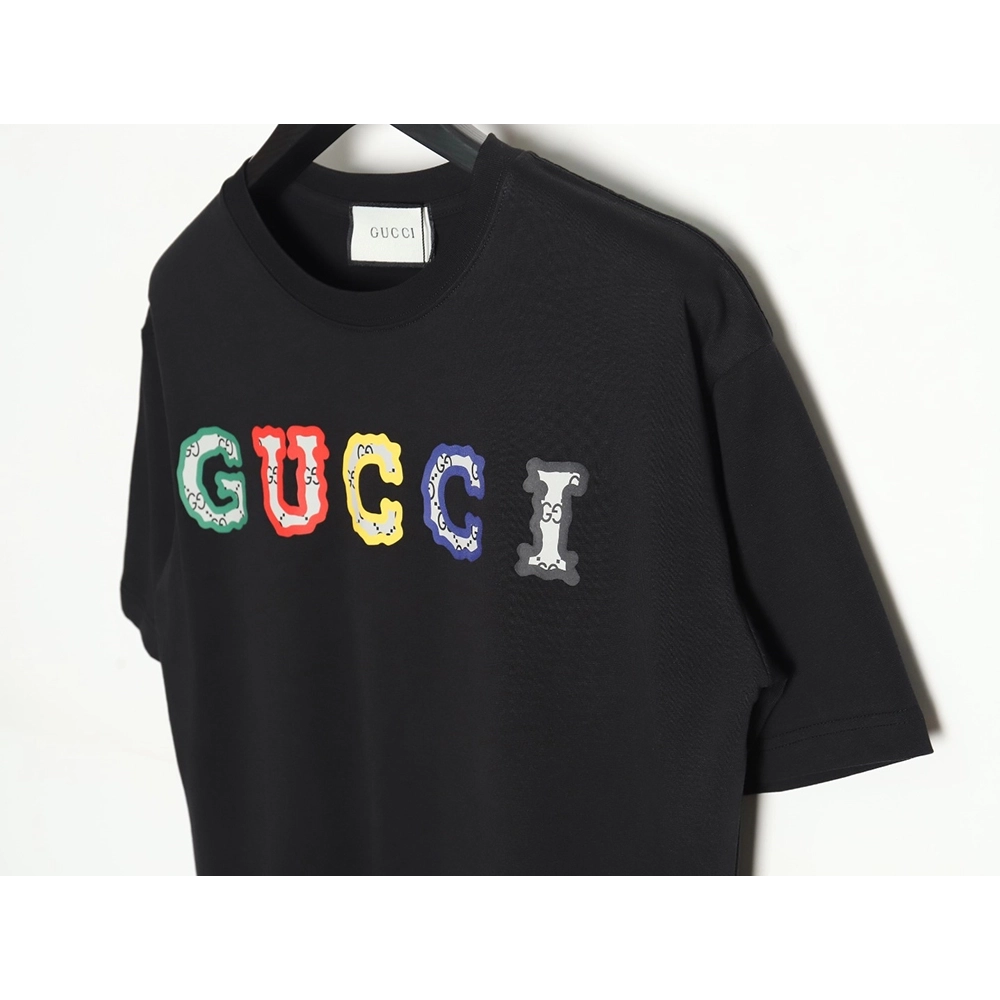 Reps Gucci 24SS colorful lettering short-sleeved T-shirt_TSK1,All order with free shipping Reps Gucci