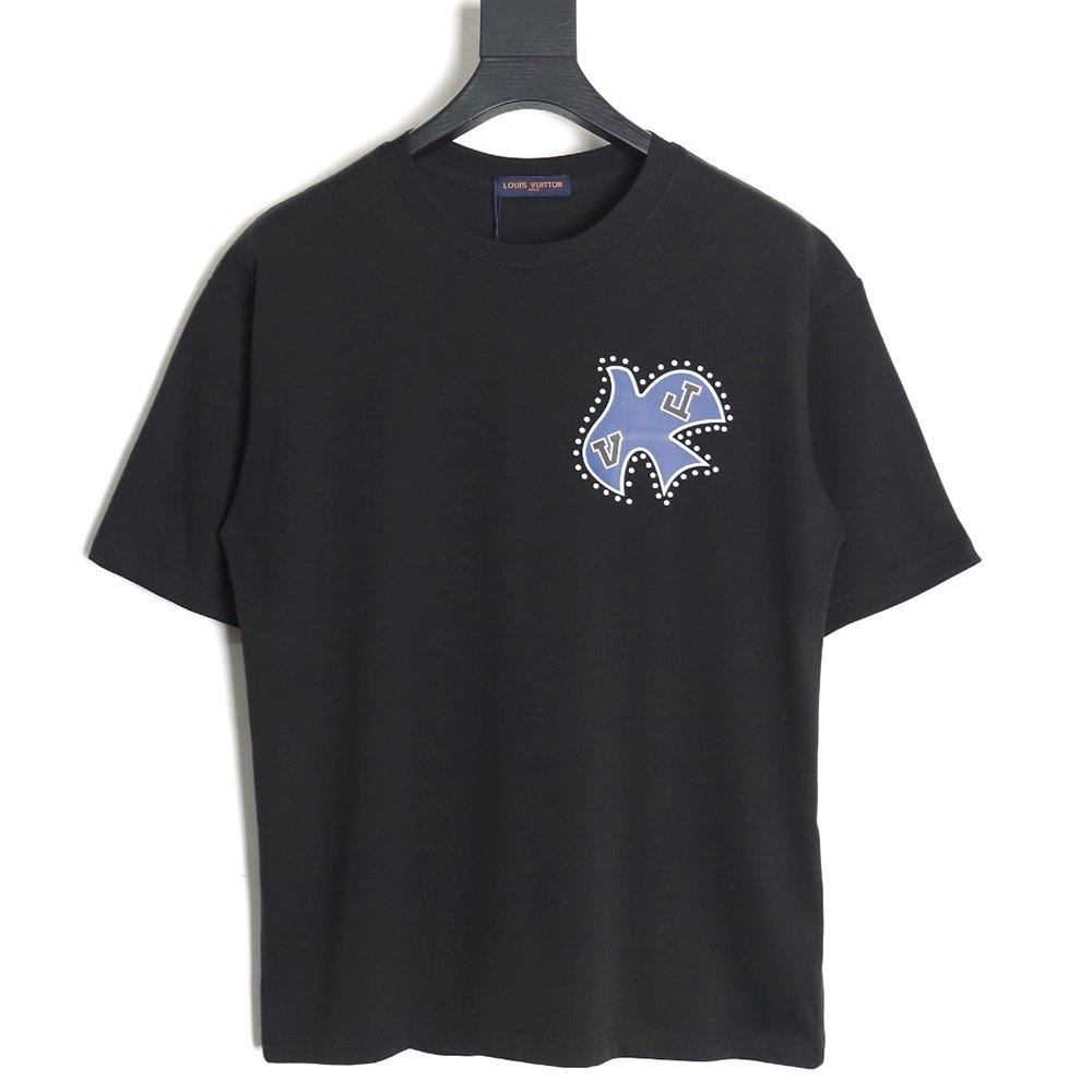 Reps Louis Vuitton LV 24SS Peace Dove Short Sleeve T-Shirt_TSK1,All order with free shipping Reps Louis Vuitton