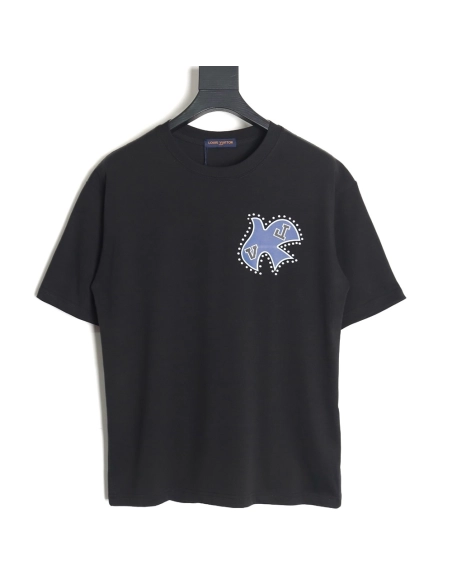 Reps Louis Vuitton LV 24SS Peace Dove Short Sleeve T-Shirt_TSK1,All order with free shipping Reps Louis Vuitton