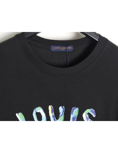 Reps Louis Vuitton LV 24SS camouflage lettering short-sleeved T-shirt_TSK1,All order with free shipping Reps Louis Vuitton