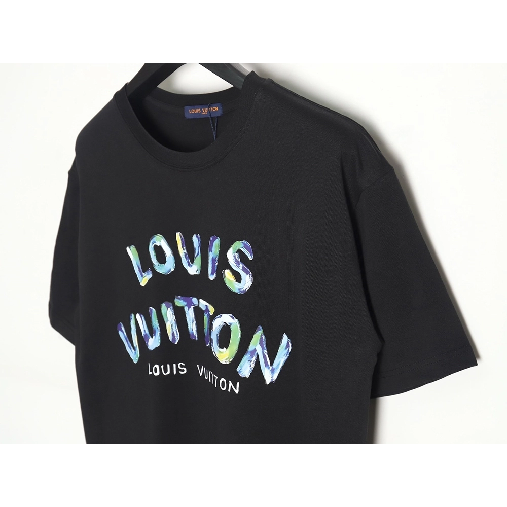 Reps Louis Vuitton LV 24SS camouflage lettering short-sleeved T-shirt_TSK1,All order with free shipping Reps Louis Vuitton
