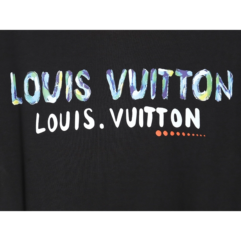 Reps Louis Vuitton LV 24SS camouflage lettering short-sleeved T-shirt_TSK1,All order with free shipping Reps Louis Vuitton